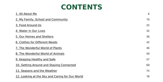 CBSE Class 1 World Around Us — Illustrated Knowledge Bank
