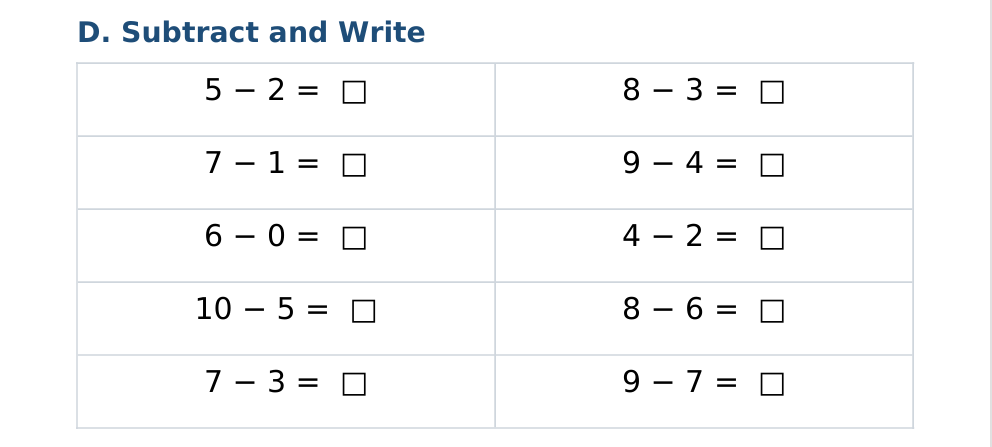 ICSE Class 1 Mathematics — Illustrated Knowledge Bank