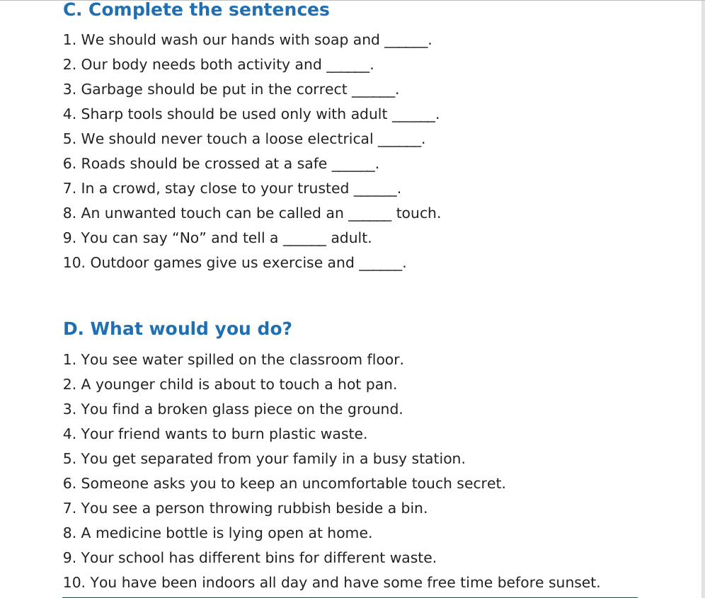 ICSE Class 2 Environmental Studies — Illustrated Knowledge Bank