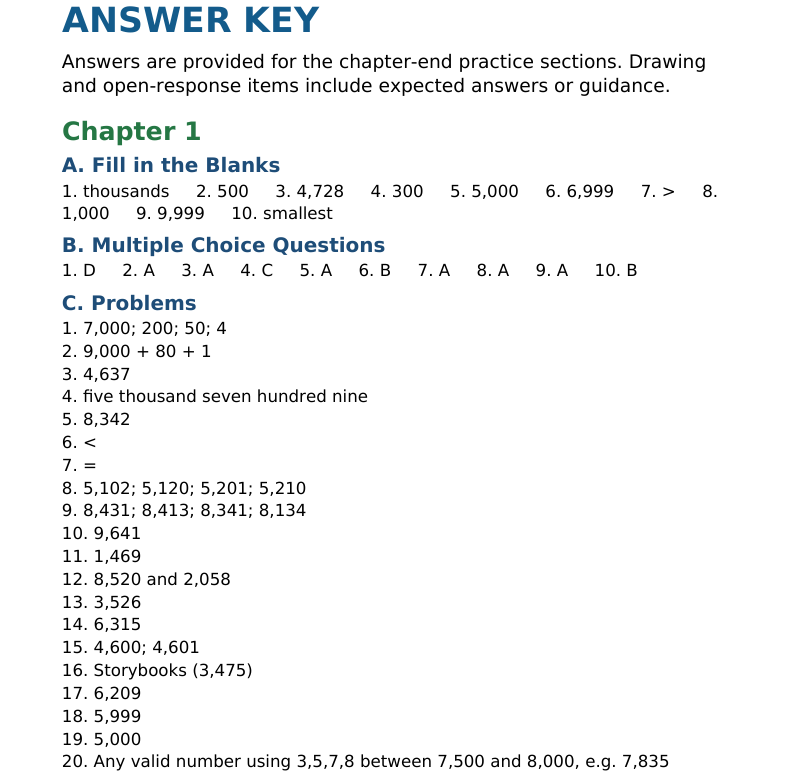 ICSE Class 3 Mathematics — Illustrated Knowledge Bank
