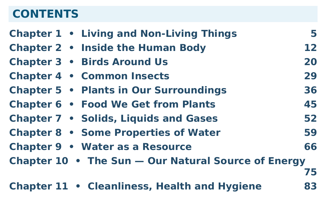 ICSE Class 3 EVS / Science — Illustrated Knowledge Bank