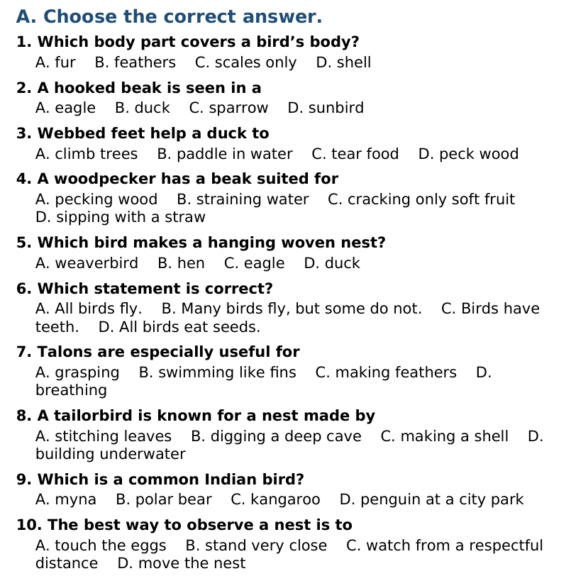ICSE Class 3 EVS / Science — Illustrated Knowledge Bank